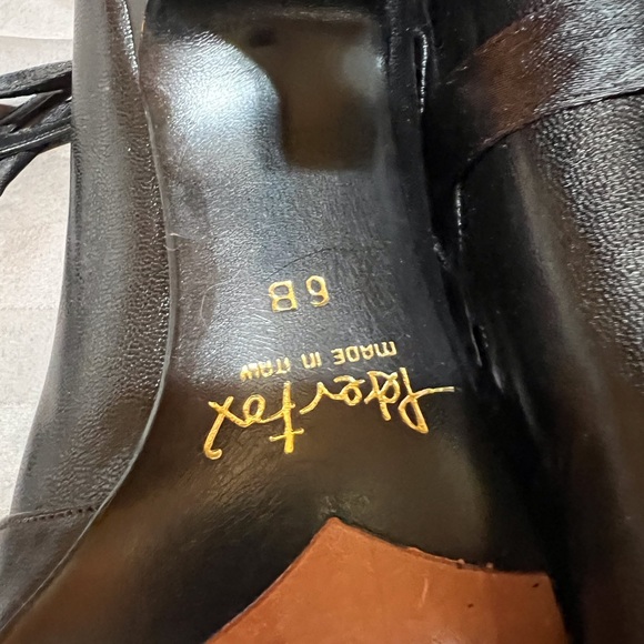 Peter Fox - Devine and Extraordinary Size 6 Heels Black wit lace - Picture 13 of 16